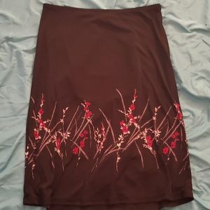 Express womens floral skirt large